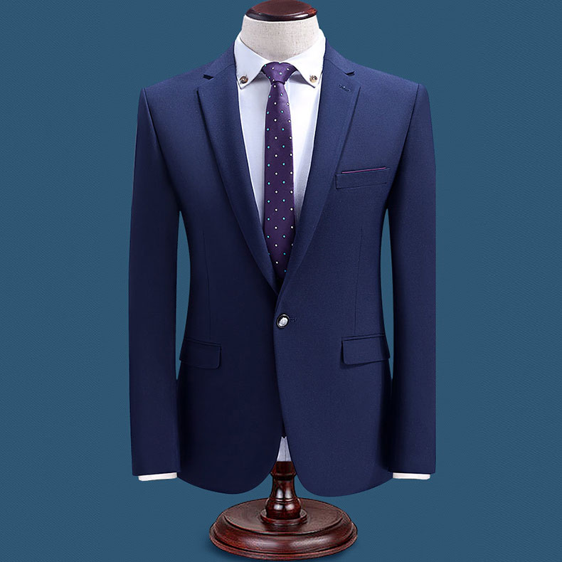 銀行西裝定制，男士韓版修身商務(wù)西裝