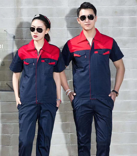 定制企業(yè)工作服，工廠工作服刺繡logo